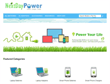 Tablet Screenshot of nextdaypower.com